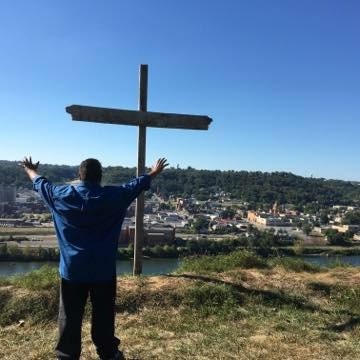 Nate at the cross