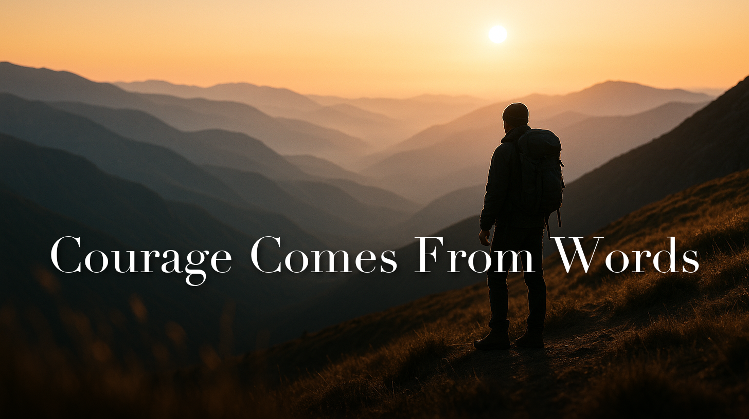 Courage Comes From Words